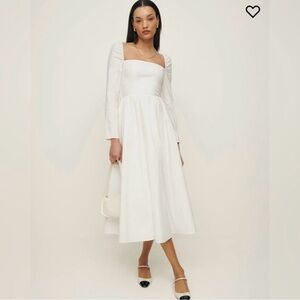 Reformation White Elly dress